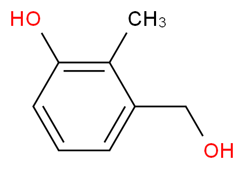 3-(hydroxymethyl)-2-methylphenol_分子结构_CAS_54874-26-9