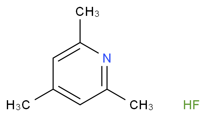 2,4,6-trimethylpyridine hydrofluoride_分子结构_CAS_45725-47-1