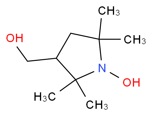 3-(Hydroxymethyl)-1-oxy-2,2,5,5-tetramethylpyrrolidine_分子结构_CAS_27298-75-5)