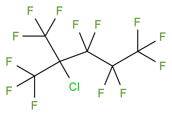 2-chloro-1,1,1,3,3,4,4,5,5,5-decafluoro-2-(trifluoromethyl)pentane_分子结构_CAS_67437-97-2