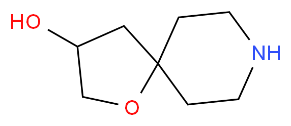 1-oxa-8-azaspiro[4.5]decan-3-ol_分子结构_CAS_757239-76-2)