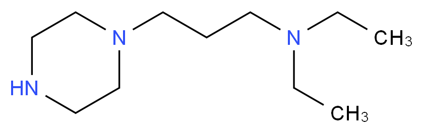 diethyl[3-(piperazin-1-yl)propyl]amine_分子结构_CAS_22764-55-2