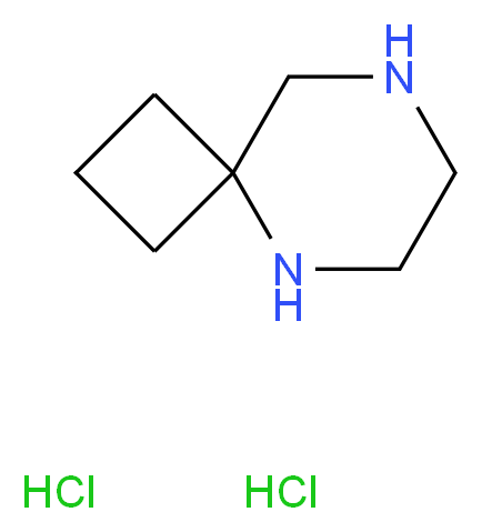 5,8-DIAZA-SPIRO[3.5]NONANE DIHYDROCHLORIDE_分子结构_CAS_1159824-37-9)