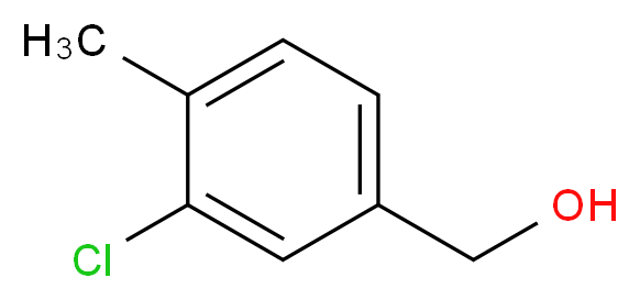 (3-chloro-4-methylphenyl)methanol_分子结构_CAS_39652-32-9