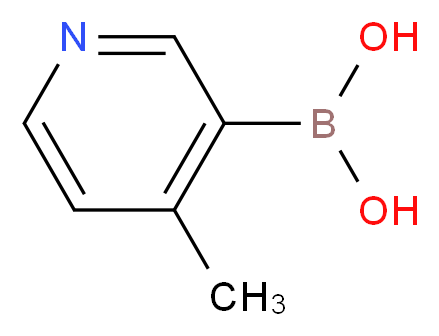 4-Methylpyridine-3-boronic acid_分子结构_CAS_148546-82-1)