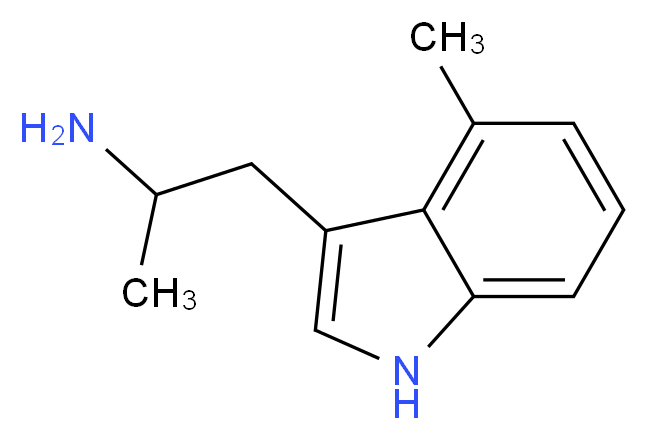 1-(4-methyl-1H-indol-3-yl)propan-2-amine_分子结构_CAS_3569-29-7