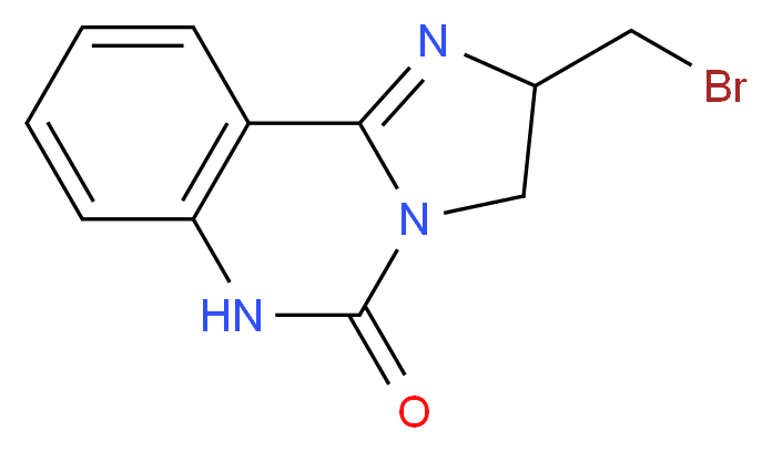 2-(bromomethyl)-2H,3H,5H,6H-imidazo[1,2-c]quinazolin-5-one_分子结构_CAS_139047-54-4