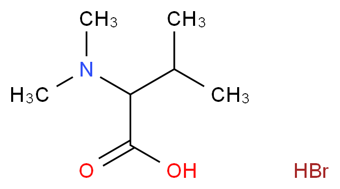 2-(dimethylamino)-3-methylbutanoic acid hydrobromide_分子结构_CAS_)