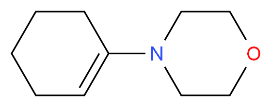 4-(cyclohex-1-en-1-yl)morpholine_分子结构_CAS_670-80-4