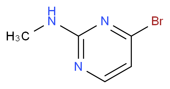 4-Bromo-N-methylpyrimidin-2-amine_分子结构_CAS_1209458-16-1)