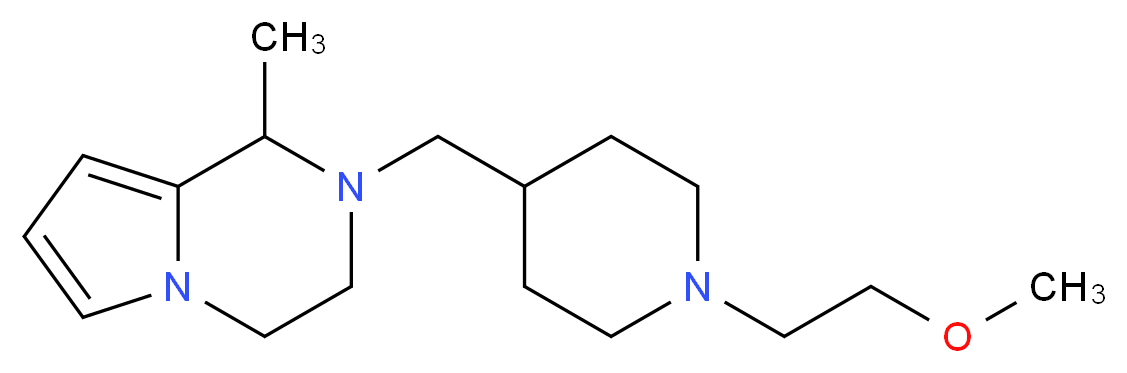 2-{[1-(2-methoxyethyl)piperidin-4-yl]methyl}-1-methyl-1,2,3,4-tetrahydropyrrolo[1,2-a]pyrazine_分子结构_CAS_)