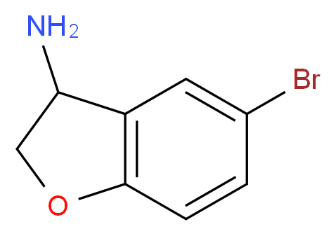 5-BROMO-2,3-DIHYDRO-3-BENZOFURANAMINE_分子结构_CAS_885280-79-5)