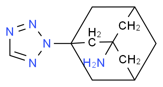 3-(2H-tetrazol-2-yl)-1-adamantanamine_分子结构_CAS_915922-22-4)