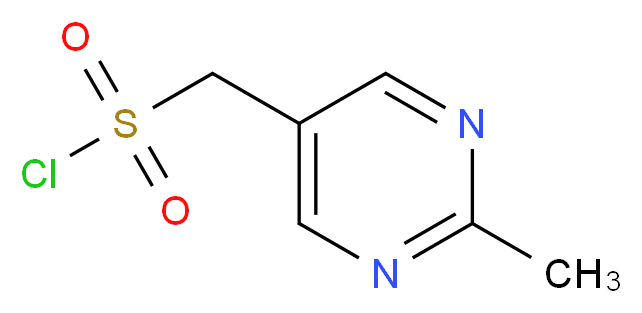 (2-methylpyrimidin-5-yl)methanesulfonyl chloride_分子结构_CAS_1196153-65-7)