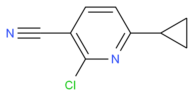 2-Chloro-6-cyclopropylnicotinonitrile_分子结构_CAS_)