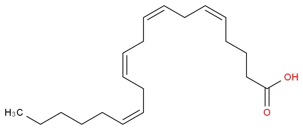 (5Z,8Z,11Z,14Z)-icosa-5,8,11,14-tetraenoic acid_分子结构_CAS_506-32-1