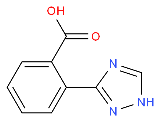 2-(1H-1,2,4-triazol-3-yl)benzoic acid_分子结构_CAS_35257-24-0