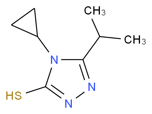 4-cyclopropyl-5-isopropyl-4H-1,2,4-triazole-3-thiol_分子结构_CAS_)