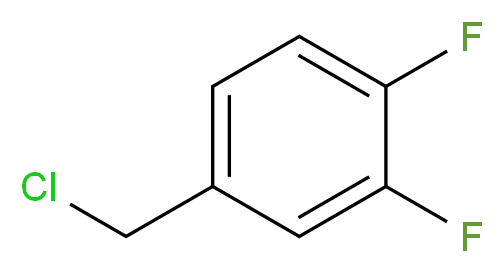 4-(chloromethyl)-1,2-difluorobenzene_分子结构_CAS_698-80-6