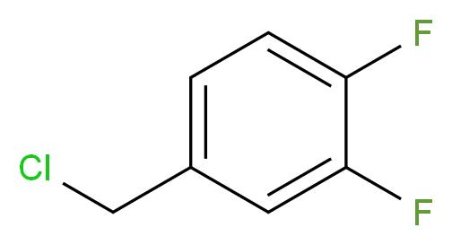 3,4-Difluorobenzyl chloride 98%_分子结构_CAS_698-80-6)