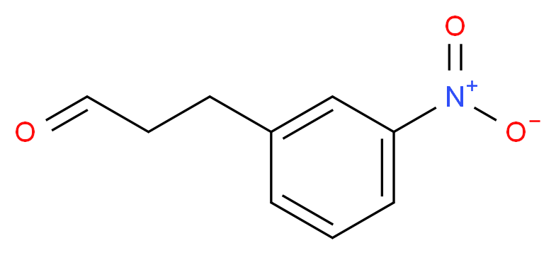 3-(3-NITRO-PHENYL)-PROPIONALDEHYDE_分子结构_CAS_198783-53-8)