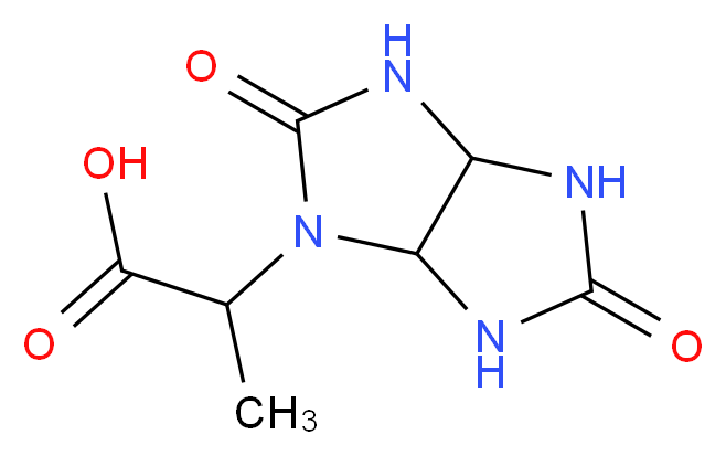 2-(2,5-Dioxo-hexahydro-imidazo[4,5-d]imidazol-1-yl)-propionic acid_分子结构_CAS_)
