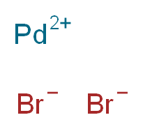 palladium(2+) ion dibromide_分子结构_CAS_13444-94-5