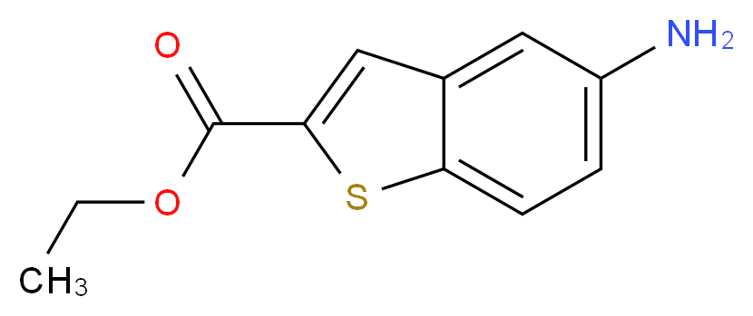 ethyl 5-amino-1-benzothiophene-2-carboxylate_分子结构_CAS_25785-10-8