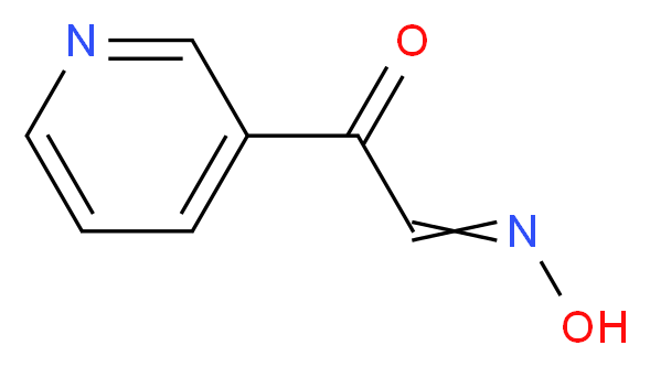 2-(N-hydroxyimino)-1-(pyridin-3-yl)ethan-1-one_分子结构_CAS_67475-16-5