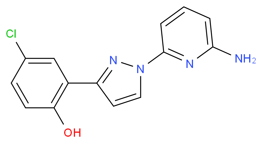 2-[1-(6-aminopyridin-2-yl)-1H-pyrazol-3-yl]-4-chlorophenol_分子结构_CAS_)