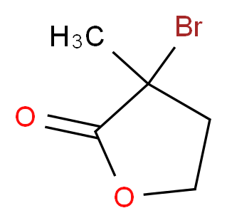 α-溴-α-甲基-γ-丁内酯_分子结构_CAS_33693-67-3)