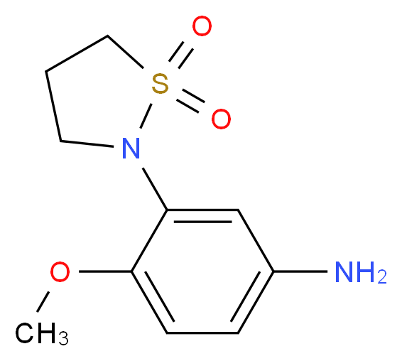 2-(5-amino-2-methoxyphenyl)isothiazolidine 1,1-dioxide_分子结构_CAS_)