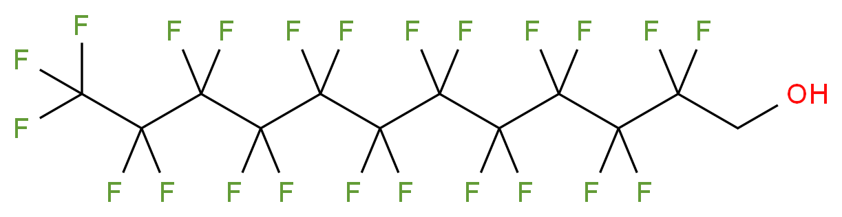 2,2,3,3,4,4,5,5,6,6,7,7,8,8,9,9,10,10,11,11,12,12,12-tricosafluorododecan-1-ol_分子结构_CAS_423-65-4