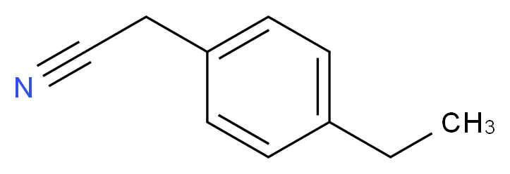 4-Ethylphenylacetonitrile_分子结构_CAS_51632-28-1)