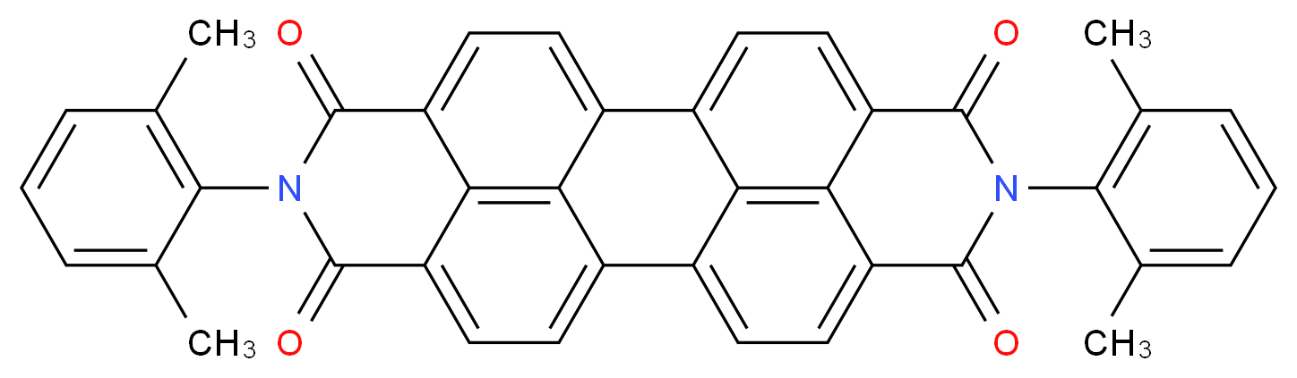 N,N′-双(2,6-二甲苯)苝-3,4,9,10-四羧酸二酰亚胺_分子结构_CAS_76372-76-4)