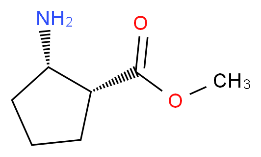 (1R,2S)-Methyl 2-aminocyclopentanecarboxylate_分子结构_CAS_154460-33-0)