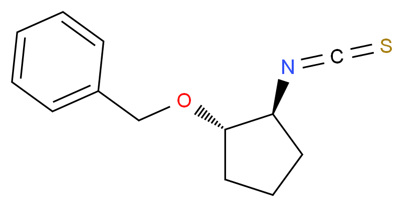 (1S,2S)-(+)-2-苄氧基环戊基硫代异氰酸酯_分子结构_CAS_737000-91-8)