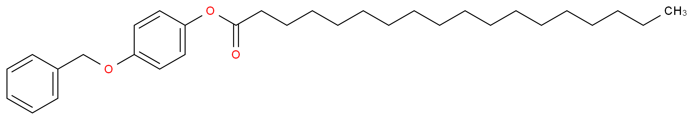 4-(benzyloxy)phenyl octadecanoate_分子结构_CAS_6935-23-5