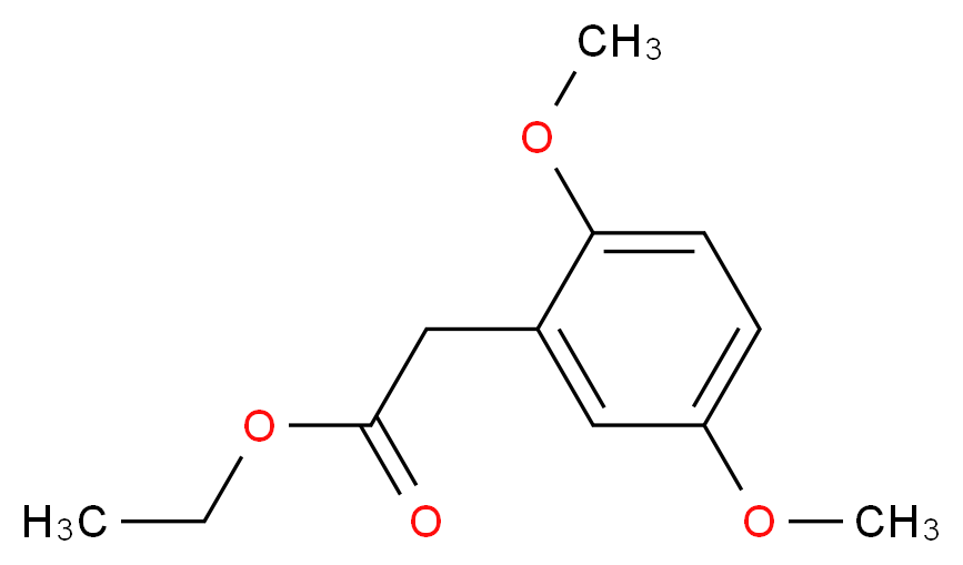 ethyl 2-(2,5-dimethoxyphenyl)acetate_分子结构_CAS_66469-86-1