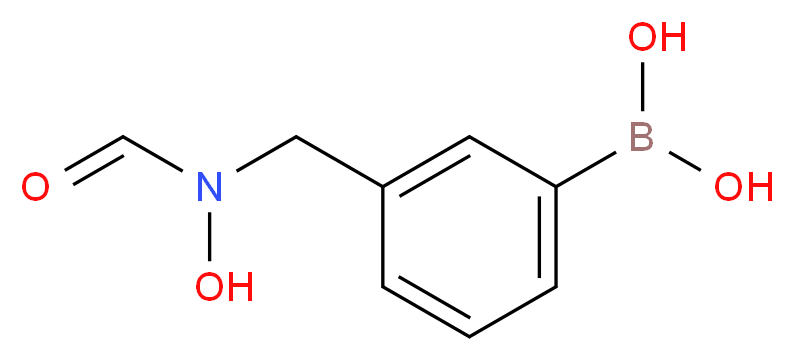 {3-[(N-hydroxyformamido)methyl]phenyl}boronic acid_分子结构_CAS_850567-26-9