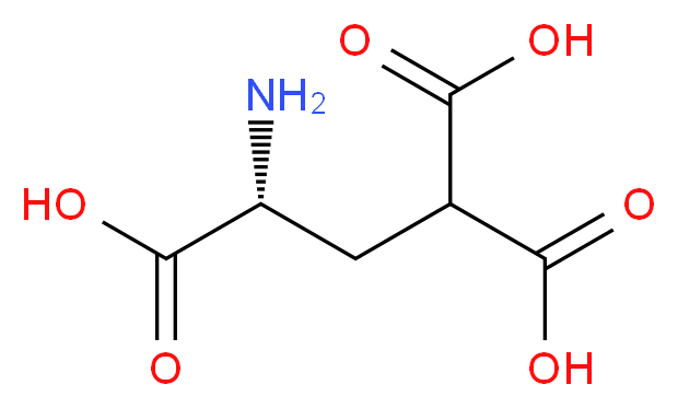 (1R)-1-aminopropane-1,3,3-tricarboxylic acid_分子结构_CAS_64153-47-5