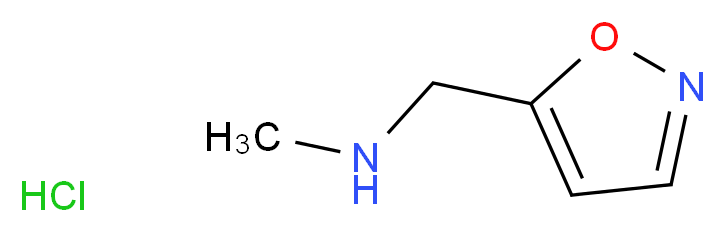 Isoxazol-5-ylmethyl-methyl-amine hydrochloride_分子结构_CAS_1187927-44-1)