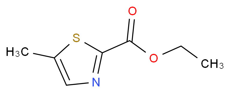 ethyl 5-methyl-1,3-thiazole-2-carboxylate_分子结构_CAS_58334-08-0