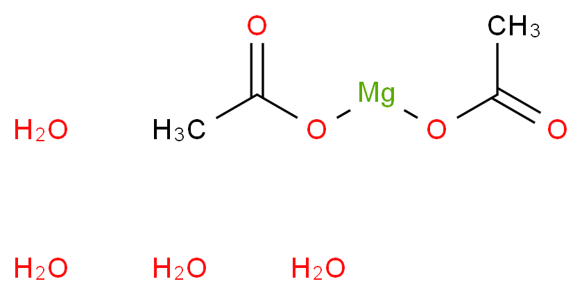 乙酸镁 四水合物_分子结构_CAS_16674-78-5)