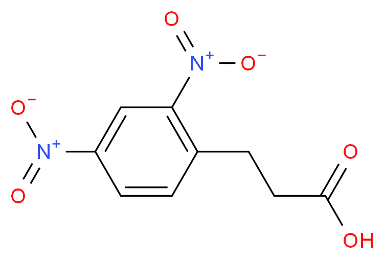 3-(2,4-dinitrophenyl)propanoic acid_分子结构_CAS_)