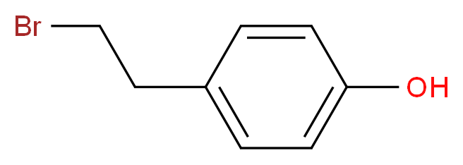 4-(2-bromoethyl)phenol_分子结构_CAS_14140-15-9