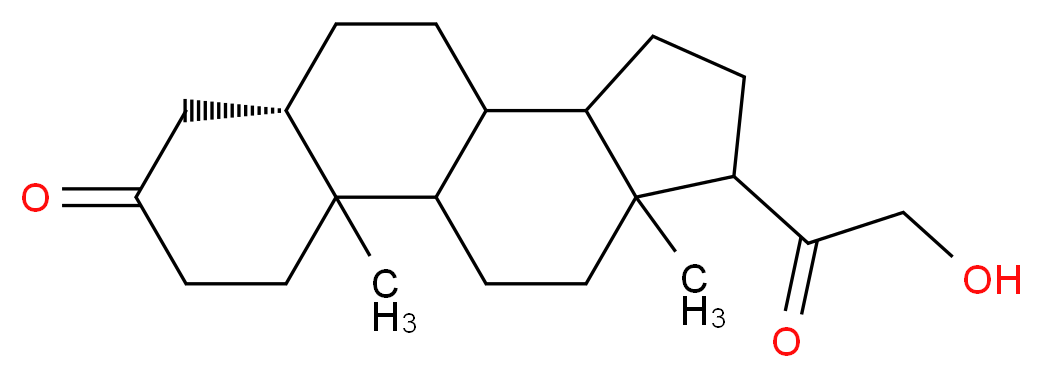 5α-孕甾-21-醇-3,20-二酮_分子结构_CAS_298-36-2)