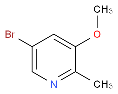 5-Bromo-3-methoxy-2-methylpyridine_分子结构_CAS_1150617-80-3)