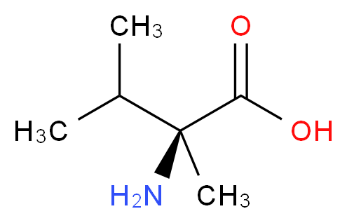 (2S)-2-AMino-2,3-diMethylbutanoic acid_分子结构_CAS_53940-83-3)