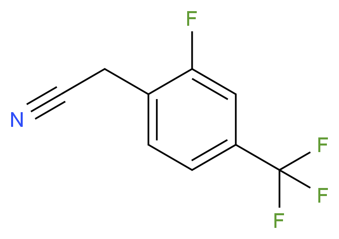 2-[2-fluoro-4-(trifluoromethyl)phenyl]acetonitrile_分子结构_CAS_239087-11-7